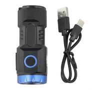 Ultra-Bright Portable for MINI Flashlight with Magnetic Base, 8-LED Type-C Rechargeable Torch, 6 Modes Strong Light for Camping Hiking