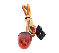 Ultra Bright RC Car LED Simulation Police Light, 13x17mm Round, Ideal for 1:10 Scale RC Police, Fire Ambulance Car Models (Red)