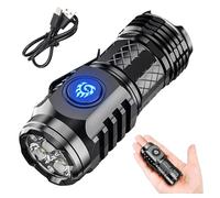 Ultra Bright Three-Eyed Monster Small LED Flashlight | Rechargeable USB Tactical Flashlight | Waterproof Pocket Torch (1pcs)