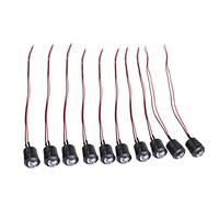 Ultra Bright Water Clear Bulbs, 10pcs 12V 10mm LED Light Emitting Diode, Complete LED Assortment Kit,Easy to Install for DIY Projects (1)