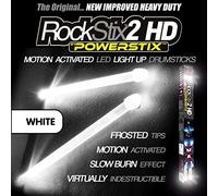 ULTRA BRIGHT WHITE - LED LIGHT UP DRUM STICKS - ROCKSTIX FIRESTIX
