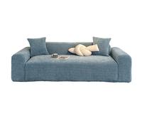 Ultra Chenille Stretch Sofa Cover for 35 Seater Couch Easy Install Slipcover Apartment Makeover Soft Blue Fabric 2 Seater Option Available