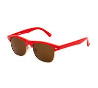 Ultra Childrens Sunglasses Red Frame with Brown Lenses Round Half Frame Kids UV400 UVA Protection Retro Sunglasses Classic Kids Sunglasses Boy Kids Sunglasses Girls Glasses Half Rim Horn Rim Style