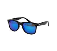 Ultra Classic Retro Sunglasses UV400 Protection - Unisex Adults Mens Womens - Lightweight Polycarbonate Lenses - Timeless Black Frame with Dark Blue Lenses