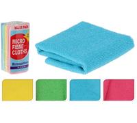 Ultra Clean 30x30cm 50Pcs Microfiber Cloth Four Colors Blue, Green, Yellow, Pink