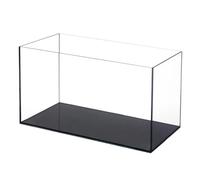 Ultra Clear Glass Fish Tank - Rimless Desktop Aquarium for Betta, Goldfish & Aquascaping, Crystal Glass Tank for Home & Office Décor(Small)