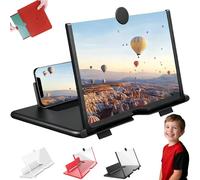 Ultra-Clear Magnifier Folding Screen, Mobile Phone Screen Magnifier Newest Version, Portable Phone Stand, Movie Video Game Enlarger, No Eye Strain, Compatible with All Smartphones (B,10inch)