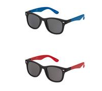 Ultra Clix Black Front Dual Frame Adults Unisex Retro 80s Vintage Style Sunglasses Men and Women Can Wear Classic Oval Sunglasses Man Sunglasses Women UV400 Protection Eyewear Shades Men's Women's