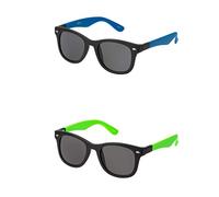 Ultra Clix Dual Frame Blue and Green Adults Unisex Retro 80s Vintage Style Sunglasses Men and Women Can Wear Classic Oval Sunglasses Man Sunglasses Women UV400 Protection Eyewear Shades Men's Women's