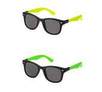 Ultra Clix Dual Frame Green and Yellow Adults Unisex Retro 80s Vintage Style Sunglasses Men and Women Can Wear Classic Oval Sunglasses Man Sunglasses Women UV400 Protection Eyewear Shades