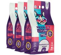 Ultra Clumping Cat Litter - Low Dust, Fast Absorbing, Marseille Soap scent, 30L, Super clumping, Perfect Odour Control, Soft for Paws