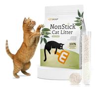 Ultra Clumping Non Stick Tofu Cat Litter with Cassava, Odor Control, Low Tracking Cat Litter Granules, Natural Herbal Ingredients, Lasts Twice as Much