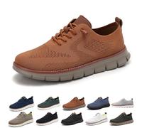 Ultra Comfortable Orthopedic Shoes,Mens Casual Fashion Walking Mesh Sneakers Anti-Slip Sole Slip On Urban(Yellow,7 UK)