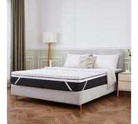 Ultra Comfy Dual Layer Mattress Topper, 5cm Thick Combination of Memory & PU Foam Mattress Enhancer With Anti Slip Bottom and Removable Cover (Double)