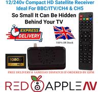 Ultra Compact Full HD 12/240v Satellite Receiver Ideal BBC ITV CH4 & CH5