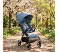 Ultra-Compact Travel Stroller, Lightweight One-Click Foldable Pushchair (0-22kg, Birth to 4 Years), Airplane Buggy with 3 Recline Positions, Cabin Approved with Raincover-Green