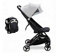 Ultra-Compact Travel Stroller Pushchair, Ultra Compact Fold Stroller | Travel Stroller Cabin Approved with Recline 95-150°, Lightweight Compact, for 15kg-22kg Baby & Toddler