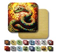 Ultra Cornhole Bags Viper-R Cornhole Bag Set - ACL Approved (Golden Serpent)