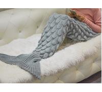 Ultra Cosy Acrylic Knitted Blanket, Tufted Machine Washable Throw Velosso Grey 70cm x 183cm