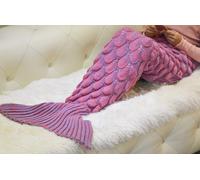 Ultra Cosy Acrylic Knitted Blanket, Tufted Machine Washable Throw Velosso Pink 70cm x 183cm