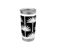 Ultra Delegant Art Deco Palm Trees Stainless Steel Insulated Tumbler