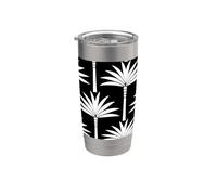 Ultra Delegant Art Deco Palm Trees Stainless Steel Insulated Tumbler
