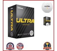 Ultra Distance Golf Balls 24 Pack White Two-Piece for Driving Range Play