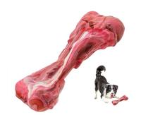 Ultra-Durable Dog Chew Toys for Aggressive Chewers - Indestructible Rubber&Nylon Bones, Realistic Meat Flavor - Tough Chew Toy for Large, Medium&Small Dogs Wear-Resistant,Bite-Proof,to Keep Them Busy