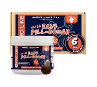 Ultra Easy Pill-Dough Treat Paste Wrap with Probiotics - Forms a Custom Pocket to Hide Pet Medications - Pro Line (6 Pack, Peanut Butter)