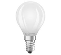 Ultra Efficient LED Golfball 45mm 3.8W (60W eq.) 2700K E14 Frosted Ledvance