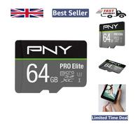 Ultra-Fast 64GB Pro Elite microSD Card - Ideal for Photos, Apps & 4K Video