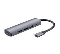 Ultra-fast Docking Station 5-in-1 Type C To 4K 30Hz HDMI-compatible+USB3.0 PD Charging 5Gbps Multiple Data Transfer Hub Usb C Hub Multiport Adapter Adapter