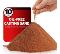 Ultra-Fine 400 Mesh Oil-Free Casting Sand for Metal Jewelry Casting - Premium Foundry Sand for Highly Detailed Replicas in Silver, Copper, Bronze, and More - Reusable Molding Clay (10, Pounds)