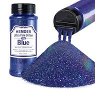 Ultra Fine Blue Glitter, 5oz /140g Cosmetic Holographic Glitter for Hair Face Body Eye Nail Art Festival, Epoxy, Resin Crafts,Tumblers, Resin Jewelry, Candle, Painting Arts