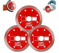 Ultra-Fine Corrugated Tile Cutting Discs Master,Diamond Saw Blade,Diamond Cutting Wheel Disc Grinder Cup Concrete Stone Cut,Super Thin Dry Wet Cutting Disc Applicable Angle Grinder (3pcs)