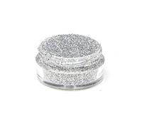 Ultra Fine Glitter/Nail Art Floristry Dust/Wine Glass & Crafting Glitters/Card Making Supplies / 0.008" Pack of Glitter 10g 25g 50g 100g (Silver Holographic, 25g)