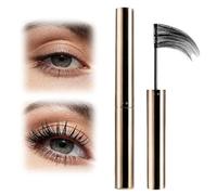 Ultra-Fine Lengthening Waterproof Quick-Dry Mascara - 2026 New Iron Wand Mascara, Upgrade 3D Curling Eyelash, Smudge Proof No Clumping, Iron Wand Eyelash for Fine Short Lash Older Women (Black)