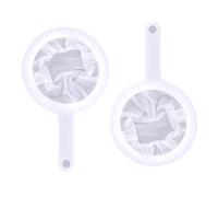 Ultra Fine Mesh Sieve and Strainer - TRACOMPAN 2-Pack 200-Micron Plastic Sieve with Handle | Reusable Kitchen Strainer for Coffee/Yogurt/Milk | Food-Grade Matcha Sieves for Cooking