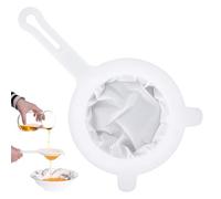 Ultra Fine Mesh Strainer, 400 Mesh Nylon Mesh Strainer Plastic Strainers for Kitchen Seives Fine Mesh Colander with Handle for Coffee Yogurt Juice Soy Milk Honey Liquids Tea Leaf Filter
