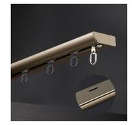 Ultra Fine Silent Curtain Track Unique Design with Distinctive Pulley No Installation Needed Perfect for Luxury Hotels Studios & Homes Champagne 400 cm (4 x 100 cm)