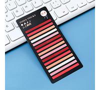 Ultra Fine Sticky Index Tabs for Highlighting, Multicolor Transparent Sticky Notes Tabs, Page Markers Transparent Highlight Strips, for Books, Office and School Supplies