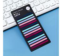 Ultra Fine Sticky Index Tabs for Highlighting, Multicolor Transparent Sticky Notes Tabs, Page Markers Transparent Highlight Strips, for Books, Office and School Supplies