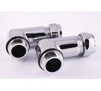 Ultra Finishing SBQ11 Adaptor Elbows for Dual Centres, Silver