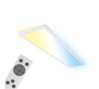 LED Panel 98cm Ceiling Light Flat Slim Dimmable Remote Control Living Room CCT