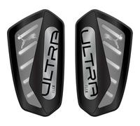 PUMA Ultra Flex Football Sleeves Shinguards, Black/Silver, size Large
