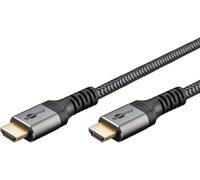 Ultra Flexible HDMI 2.0 Cable with Ethernet, 18 Gbit/s, Alu Housing, 1 m