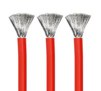 Ultra Flexible Silicone Wire Tinned Copper High Temp 50FT Electrical Cable(Red,6mm²(10AWG))