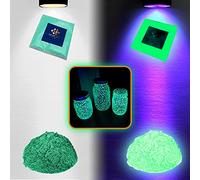 Ultra Fluorescent Powder additive Pigment - UV Luminescent - Glows in The Dark - for epoxy resins - for Artistic Creations and DIY 20g (Green)