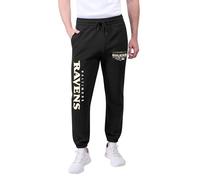 Ultra Game Adults NFL Official Super Soft Game Day Jogger Sweatpants, Black, Large