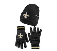 Ultra Game Adults NFL Official Super Soft Marl Knit Winter Beanie Knit Hat with Extra Warm Touch Screen Gloves